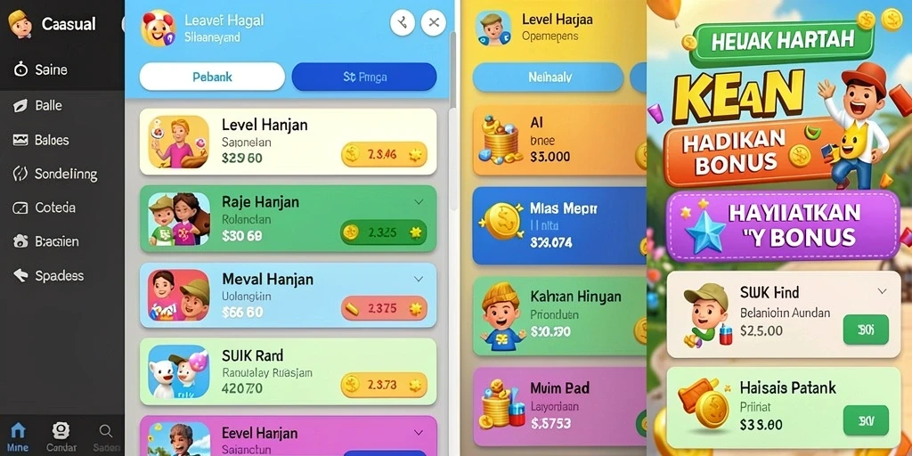 Screenshot menampilkan tampilan awal aplikasi BAGINTA168.