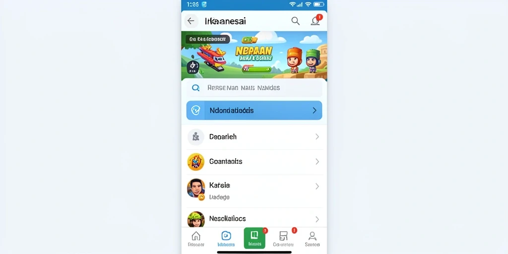 Interaksi seru antar pemain dalam aplikasi.
