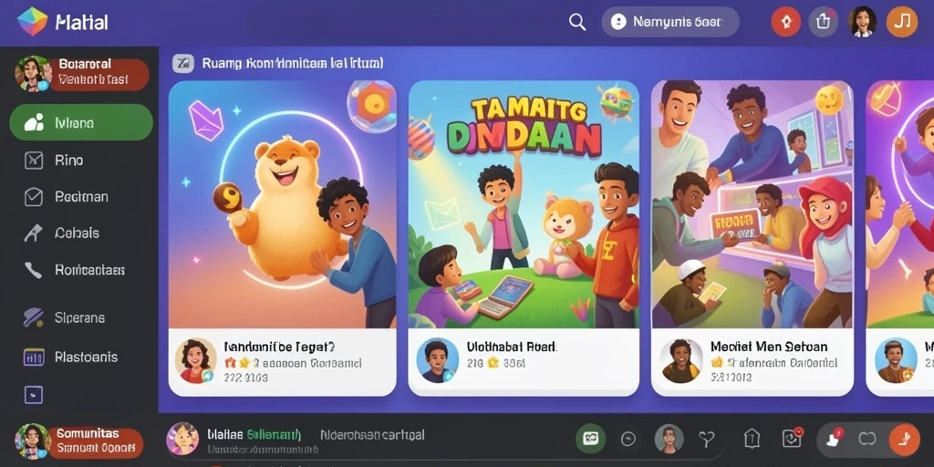 Screenshot menunjukkan tampilan antarmuka utama RPZZZ dengan grafis menarik.